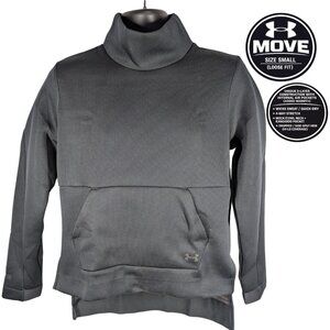Under Armour Move Mock Neck Pullover Sweatshirt Women’s Small Black 1324686